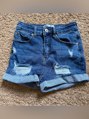Wax Jeans Stretchy Denim Shorts